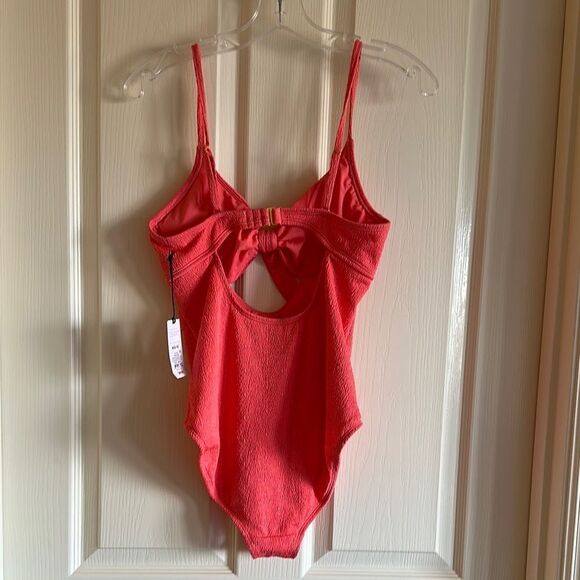 Kids One Piece Swimsuit - Red - Picture 3 of 7